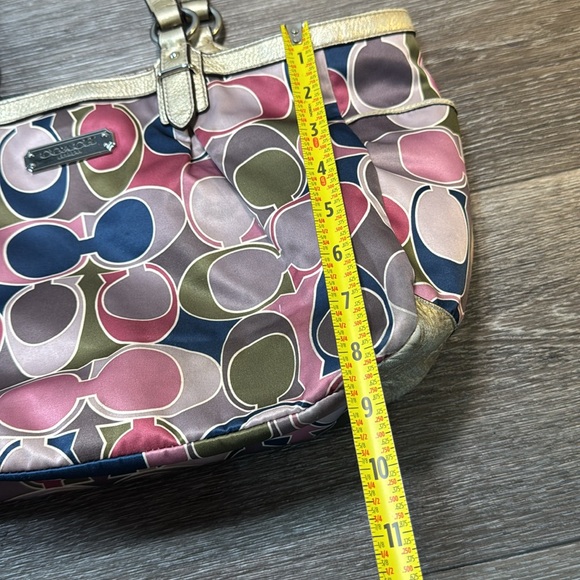 Coach Pink and Gold Signature Tote Bag - Picture 14 of 14